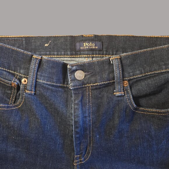 POLO RALPH LAUREN Jeans Women's Size 29 Stretch Dark Wash Tompkins Skinny - Picture 4 of 7